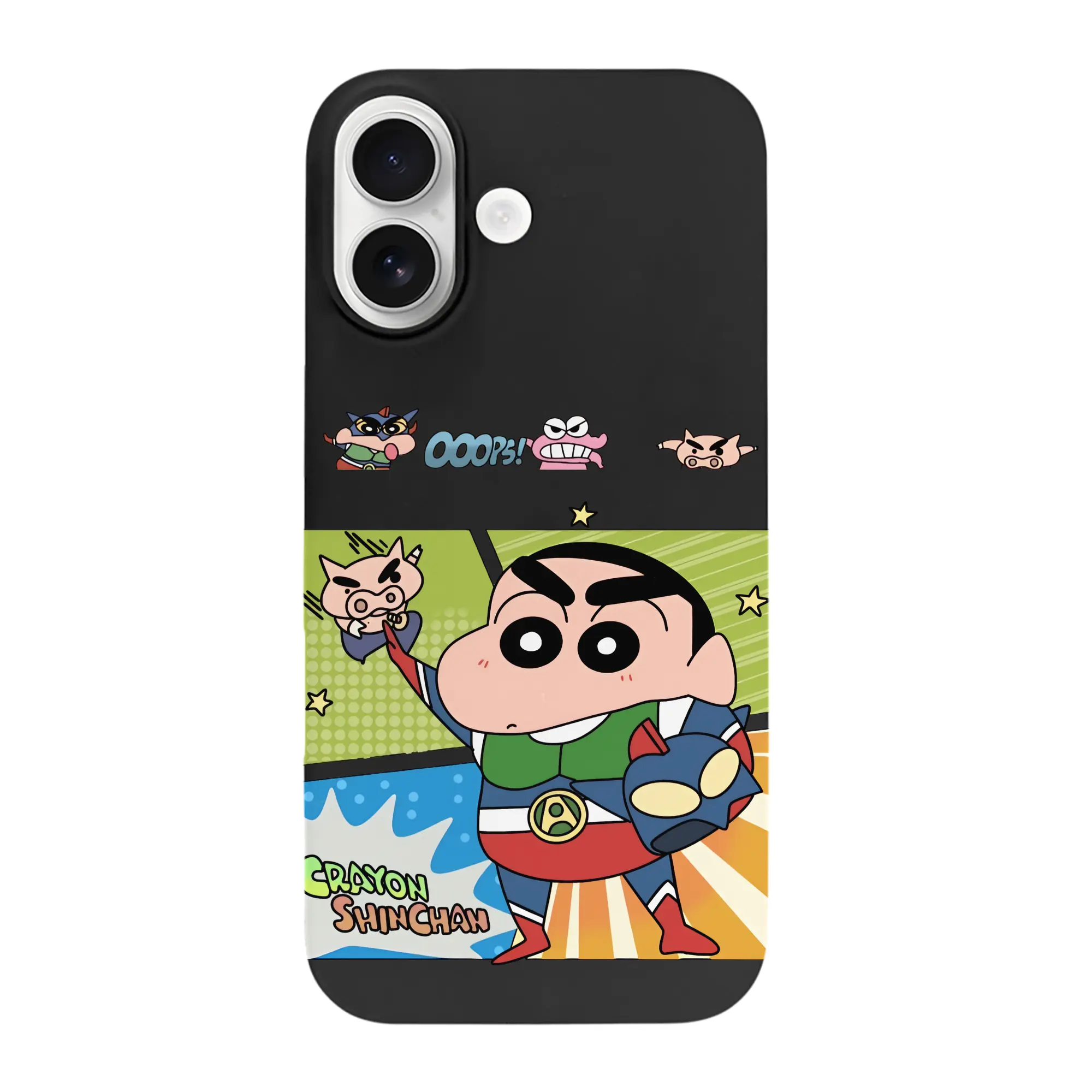 クレヨンしんちゃん グッズ アクション仮面 - iPhone 17 シリーズ シリコンケース 薄型 耐衝撃 指紋防止 ソフトタッチカバー 精密フィット 傷防止 保護ケース iPhone 17/17 Air/17 Pro/17 Pro Max 対応